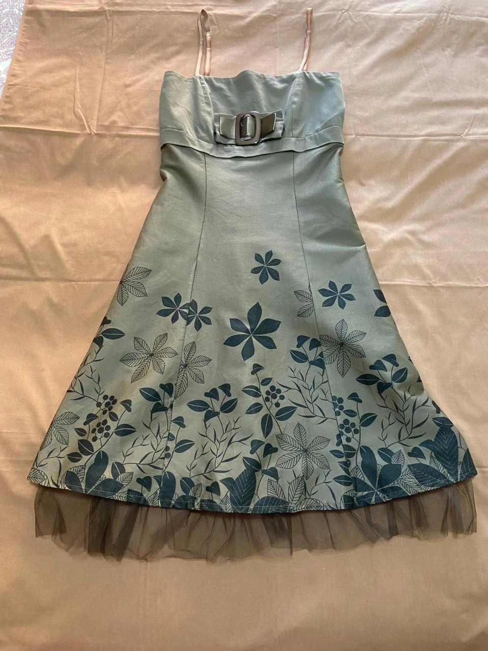 Maravilhoso vestido de festa, palavra de honra, tule. Espectacular! Tamanho P – photo 2